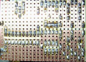 Backside of circuit board