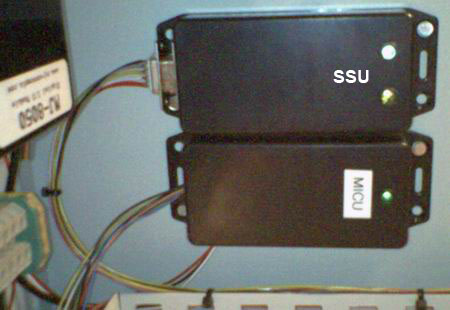 Sound alarm controller installed in the rack box