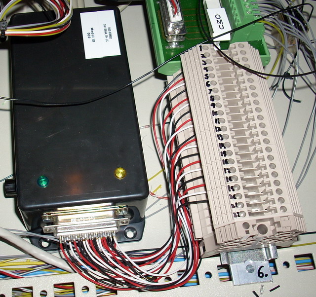 Module mounted in the rack box