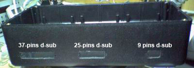 Cutouts for D-sub connectors