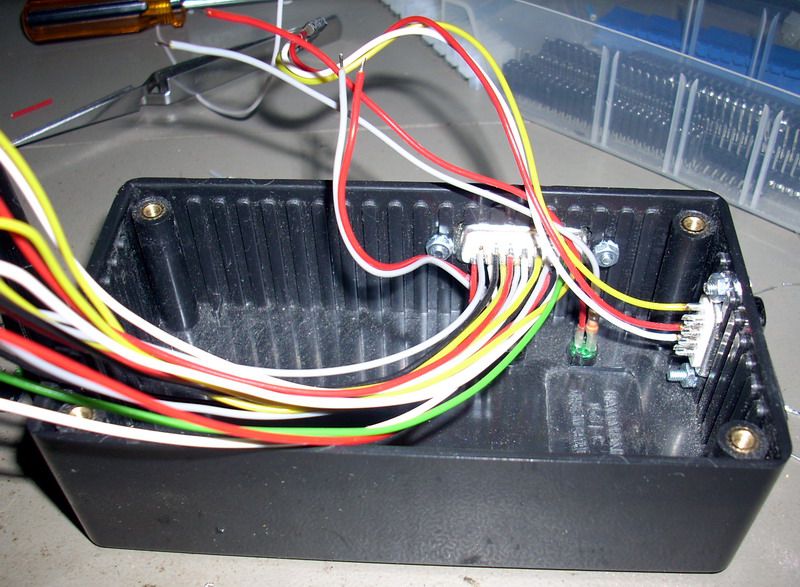 D-sub connectors mounted in enclosure