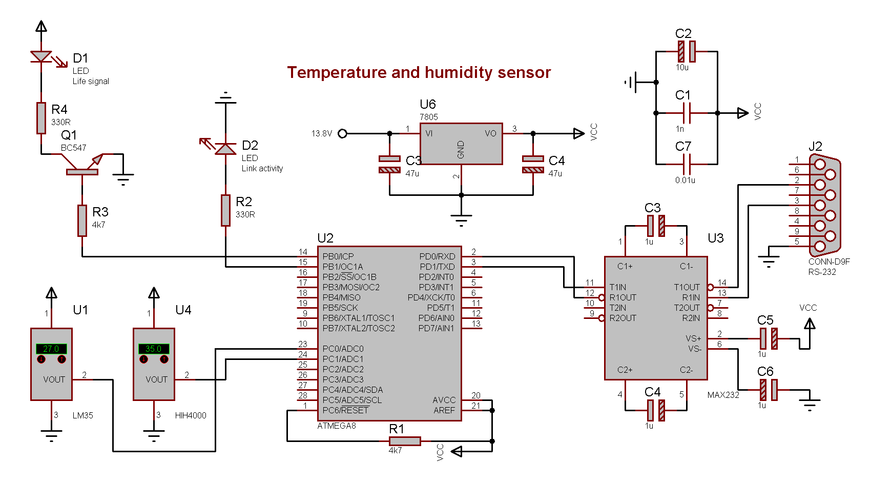 Temperature And Humidity Sensor Rs 232 Avr Cavelab Blog — Stories From The Cavelab 7748