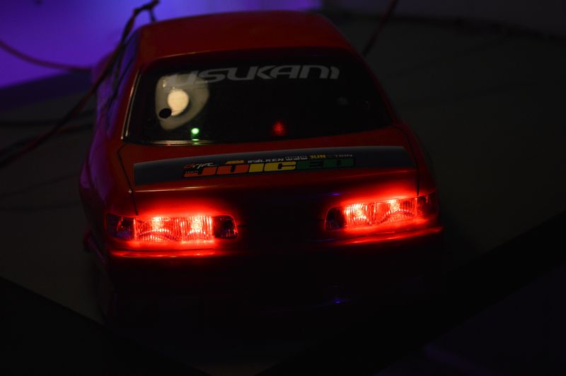 Original rear LEDs, no work needed — they look fine