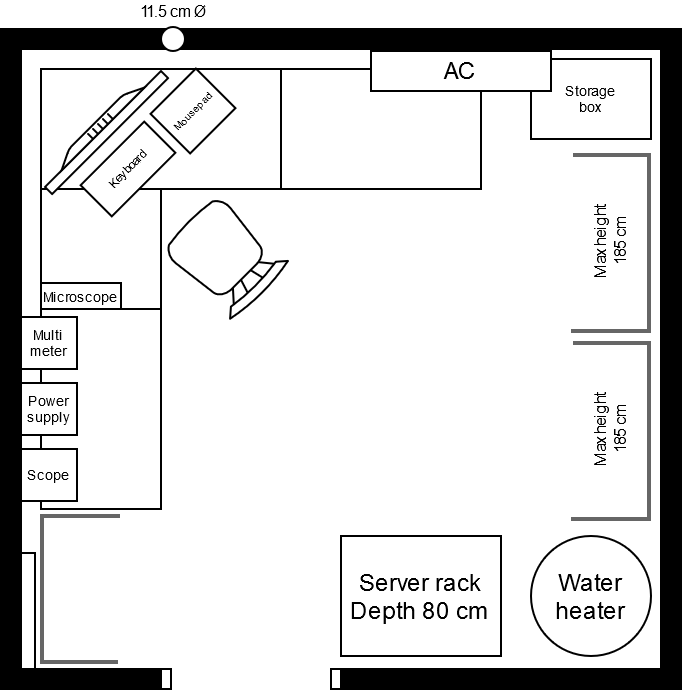 Home office floor plan