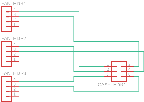 Schematics for fans wired individually