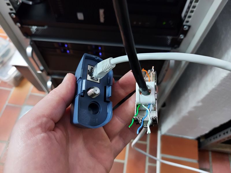 Connected to wire tester adapter