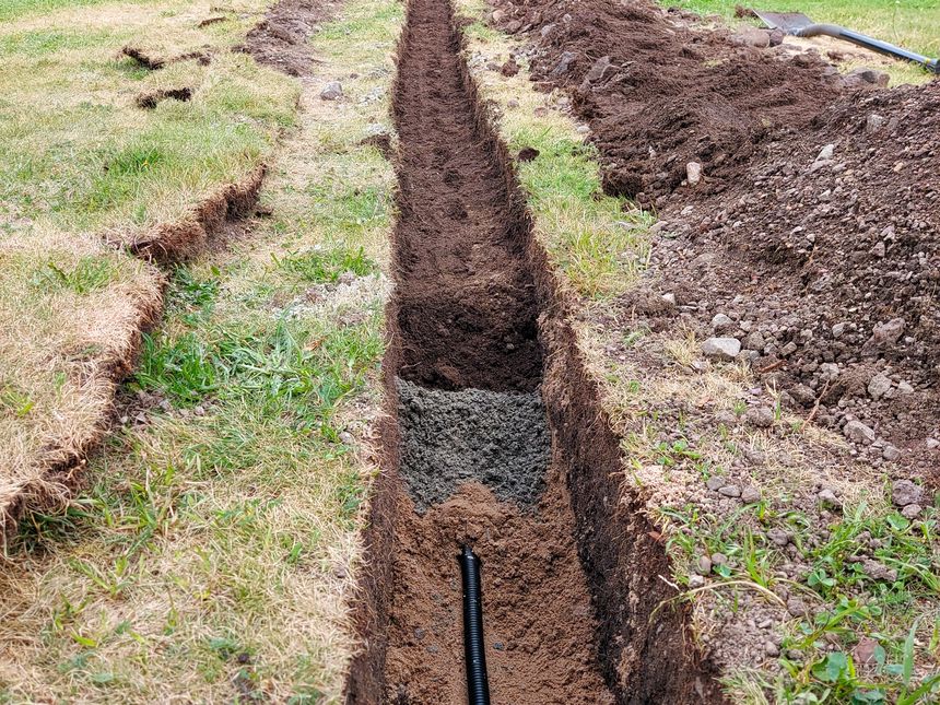 Running underground CAT6 to detached garage