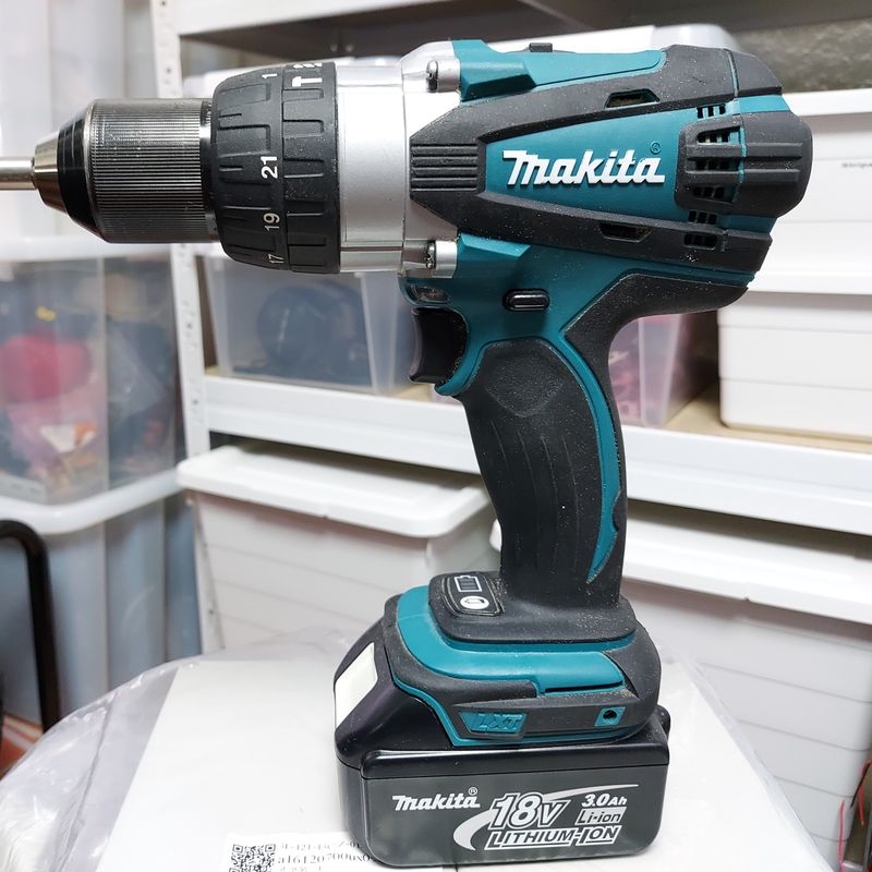 Cordless hammer drill, Makita BHP458