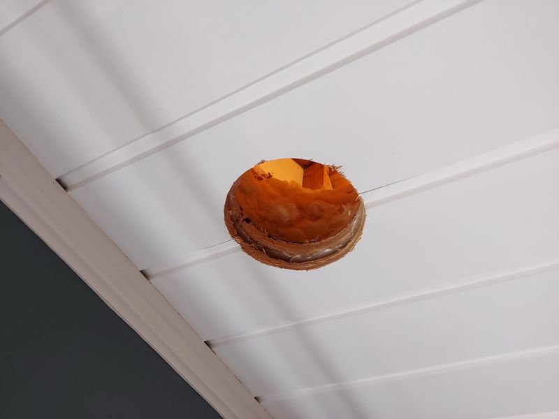125 mm hole in ceiling