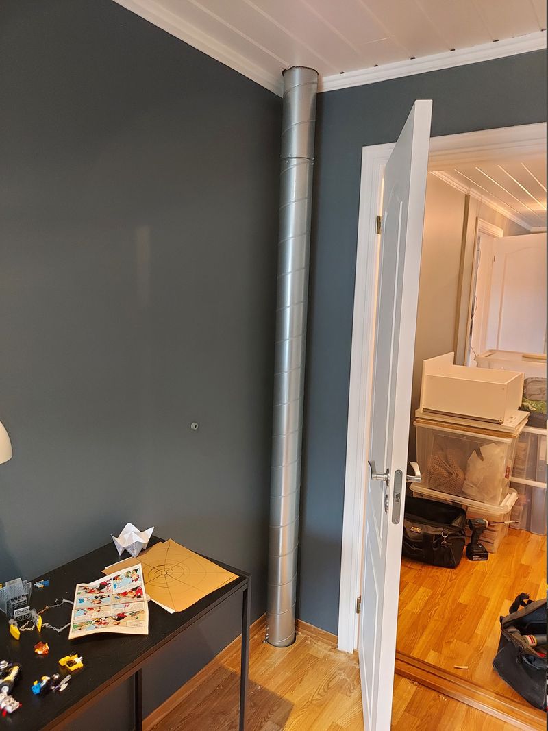 Duct going though kids' room