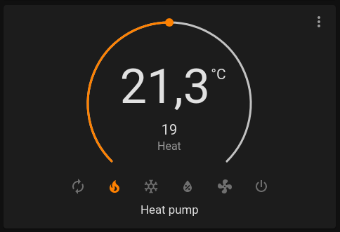 Sensibo climate control in Home Assistant