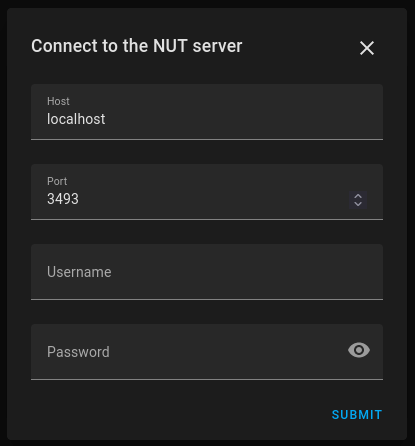 Connecting to NUT server