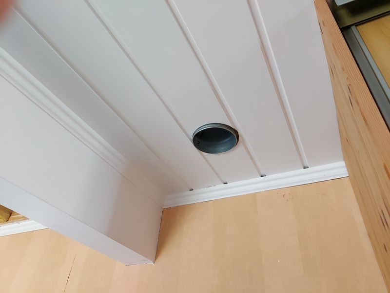 Supply air vent in play room ceiling