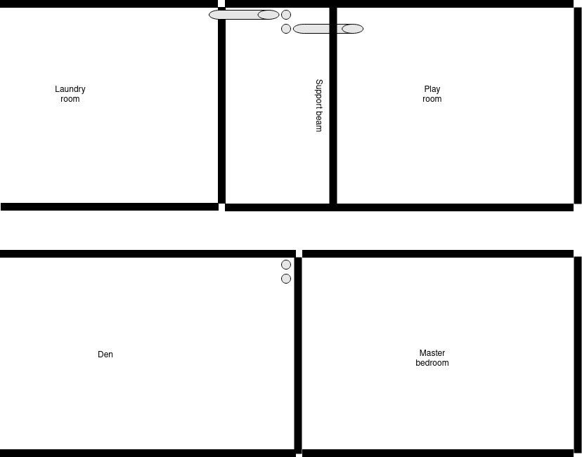 1st and 2nd floor room layout