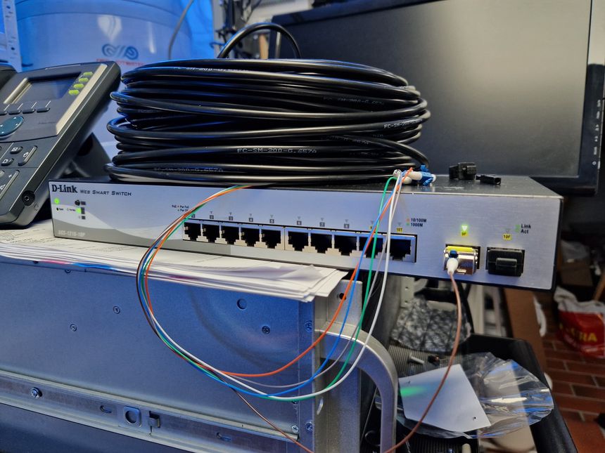 Finally getting fiber between the house and garage